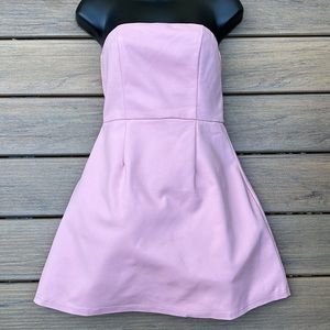 Showpo Pink Strapless Cocktail Dress